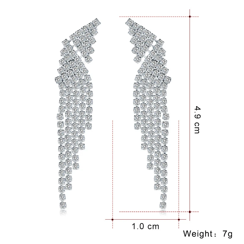 Элегантные длинные серьги с кисточками для женщин Простые Длинные подвески со