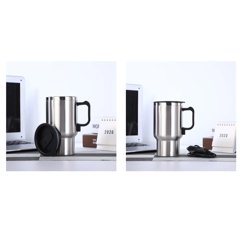 12 В Автомобильная нагревательная чашка из нержавеющей стали дорожная кофейная