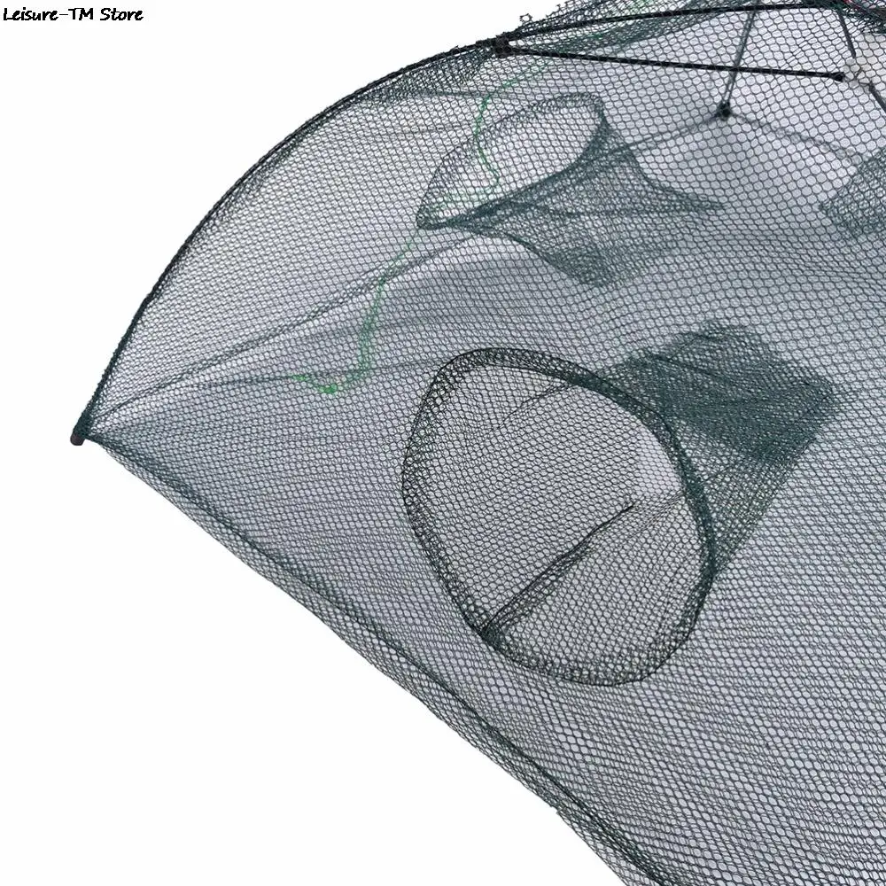 Автоматическая Рыболовная Ловушка для креветок 4 отверстия сетчатая приманка