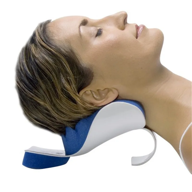 

Head and Neck Tension Relief Massage Support Pillow Blue Headrest Almohada Cervical Cushion Cervical Pillow