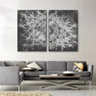 Скандинавский минимализм Мандала изысканный узор холст картина плакат настенный художественный принт Картина гостиная украшение для дома