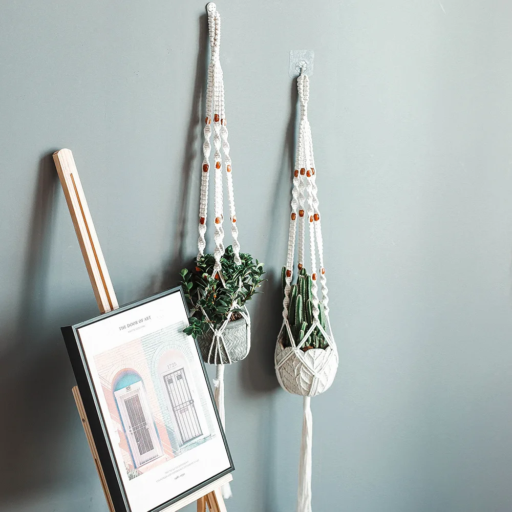 2 шт макраме для растений Вешалки хлопок детская комната украшения висячие