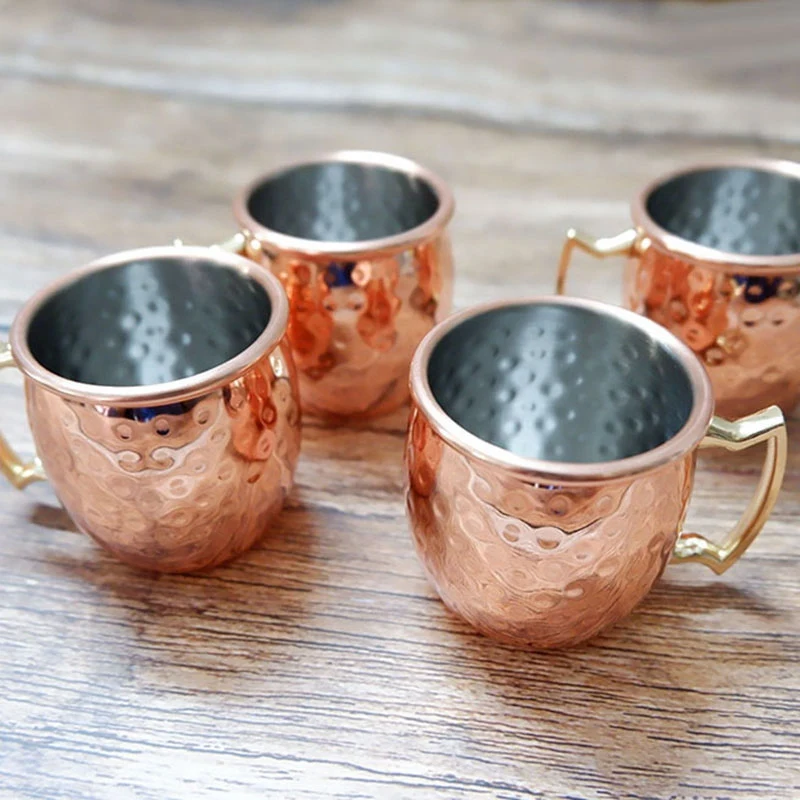 Мини-кружка из нержавеющей стали с 2 унциями в Москву мини-кружки Медная кружка