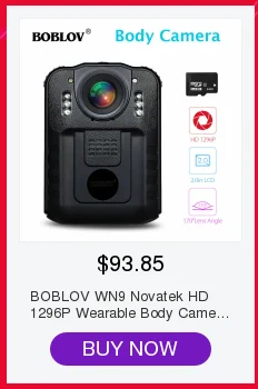 BOBLOV HD66-02, 64 ГБ, HD 1296 P, мини видеокамера, 33 МП, полицейская камера безопасности, камера ночного видения, видео рекордер с ИК-внешним объективом