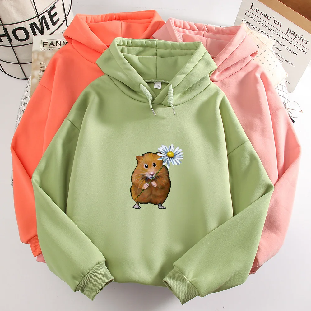 Fashion Harajuku Animal Print Hoodie Women Plus Size Pullover Sweatshirt Cute Funny Long Sleeve Soft Sweetshirt for Girls Tops