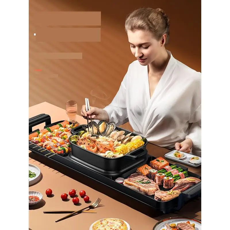

Raclette Izgara Electrica Kamado Kebab Parrilla Camping Barbacoa Mangal Barbecue for Outdoor Churrasqueira Electric Bbq Grill