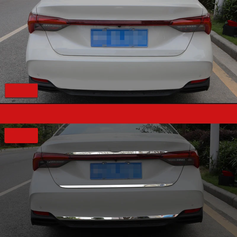 Lsrtw2017 нержавеющая сталь автомобиля хвост заднего бампера планки для toyota avalon 2019 2020