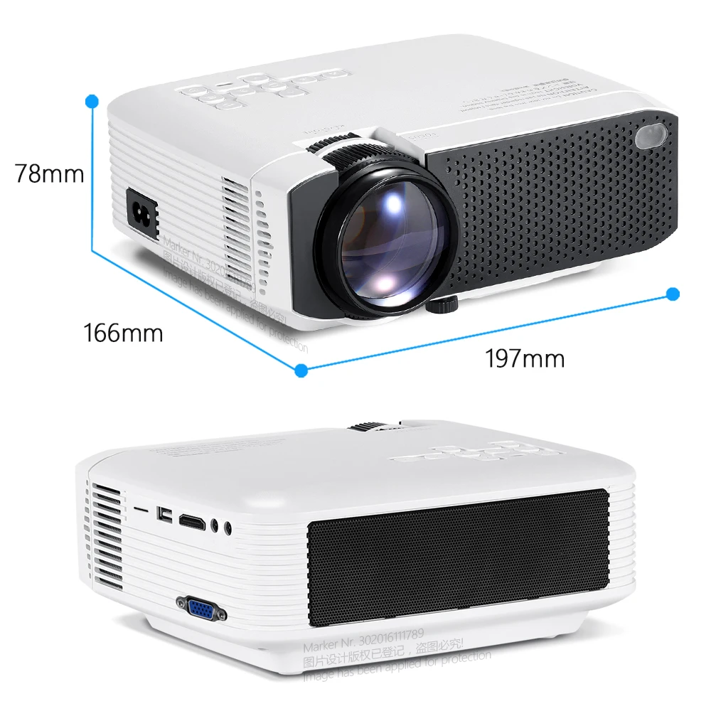 AUN MINI Projector D50 X96Q TV BOX Android WIFI 4K Video Support Full HD 1080P 3D Beamer Cinema for Home Theater Phone | Электроника
