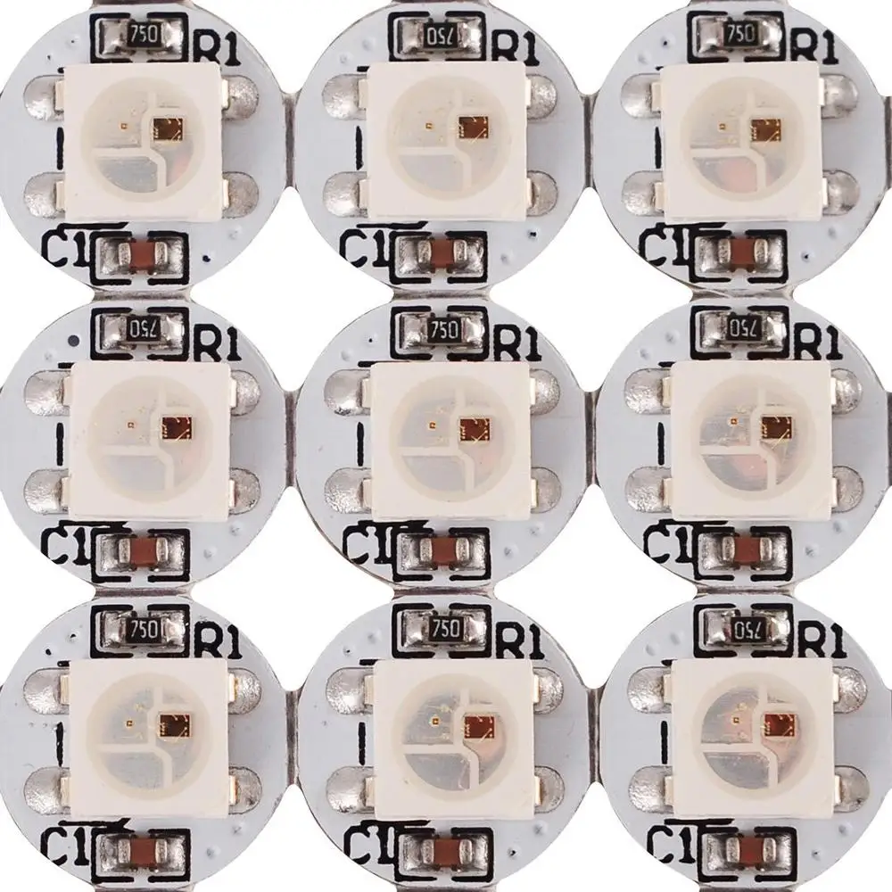10 ~ 1000 шт. WS2812B светодиодный чип 5050 SMD красный зелёный синий черный/белый версия WS2812