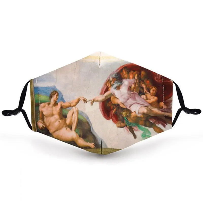 Маска для лица с забавным принтом пэтма гримаса призрака скелет многоразовая