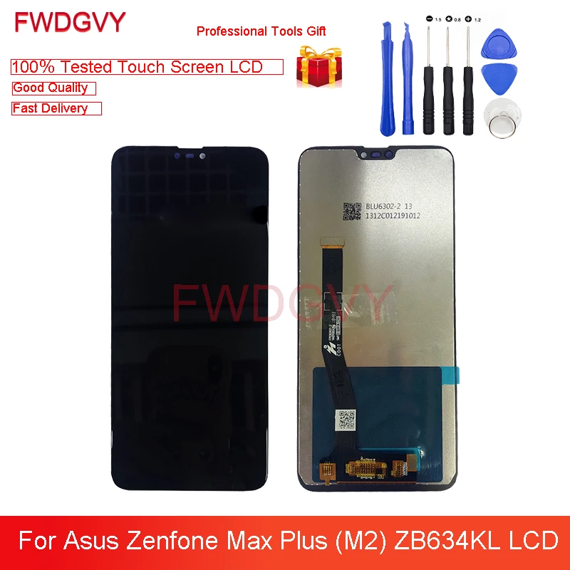 ЖК дисплей 6 26 дюйма для ASUS Zenfone Max Plus(M2) ZB634KL сенсорный экран с дигитайзером в сборе