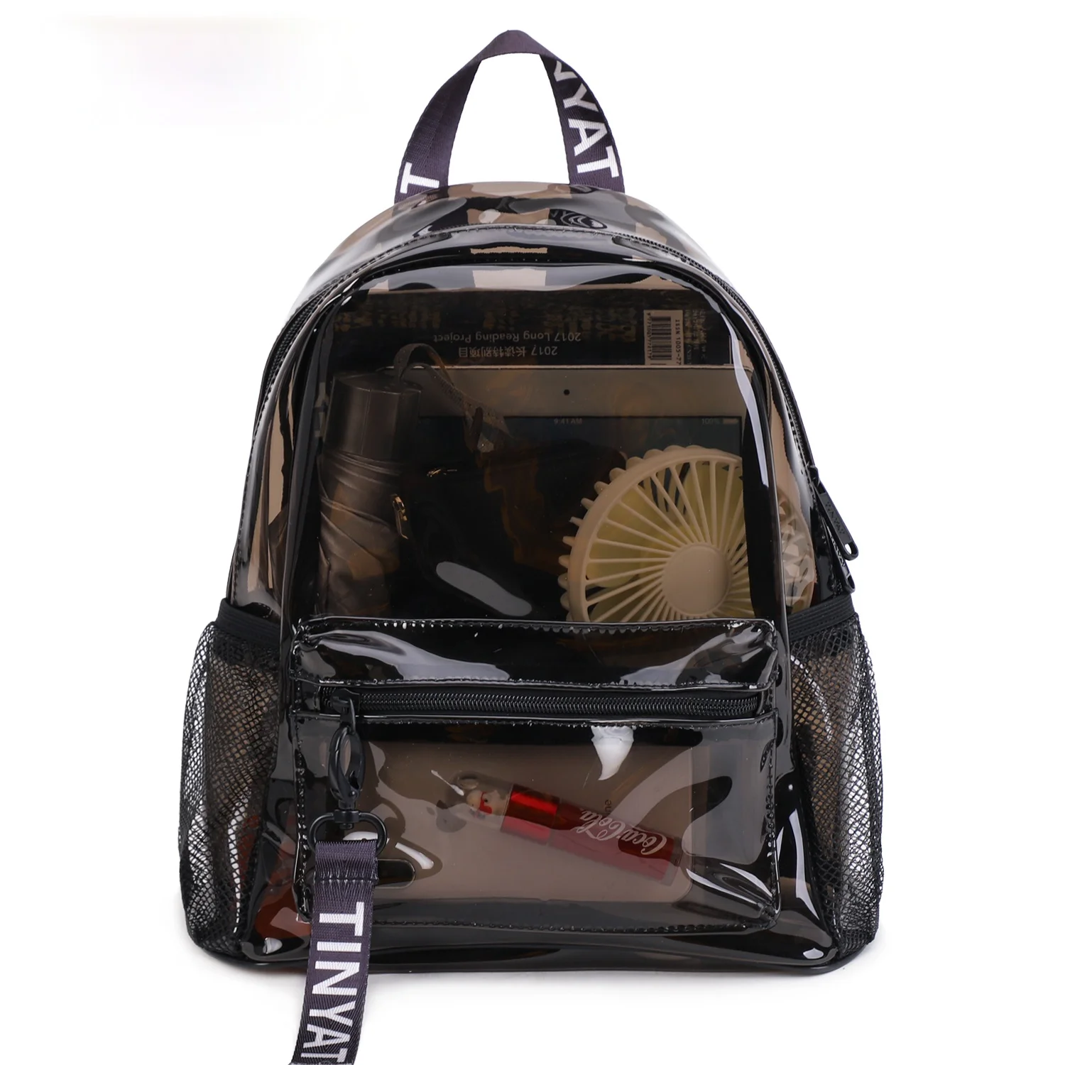 

Модный прозрачный женский рюкзак из ПВХ, новый тренд, прозрачный однотонный рюкзак, дорожный Школьный рюкзак, сумка для девочек, детский рюк...