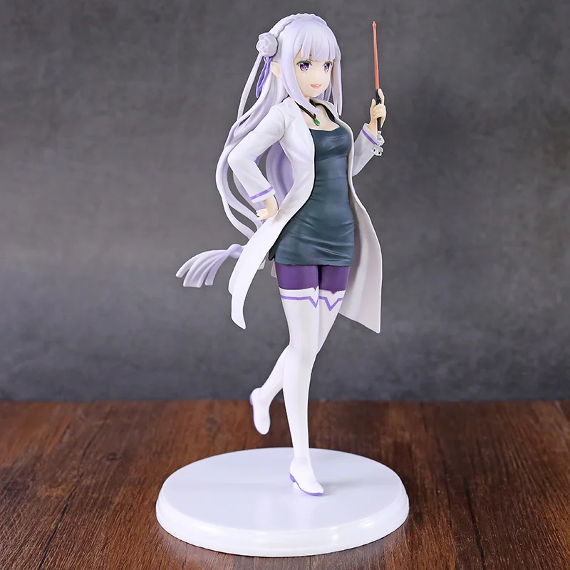 Re: жизнь в другом мире от Zero Emilia Action Figure 1/7 scale painted figure High School Teacher Ver. Emilia ПВХ фигурка