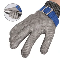 as anti cut stainless steel wire gloves fishing outdoor safety cut ressistant stab metal mesh butcher protect meat gloves