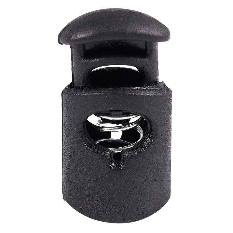 20 Pcs Hole Cord Stopper Black: 10 Spring Double Locks &amp Dia.8 Mm Laces Snap | Дом и сад