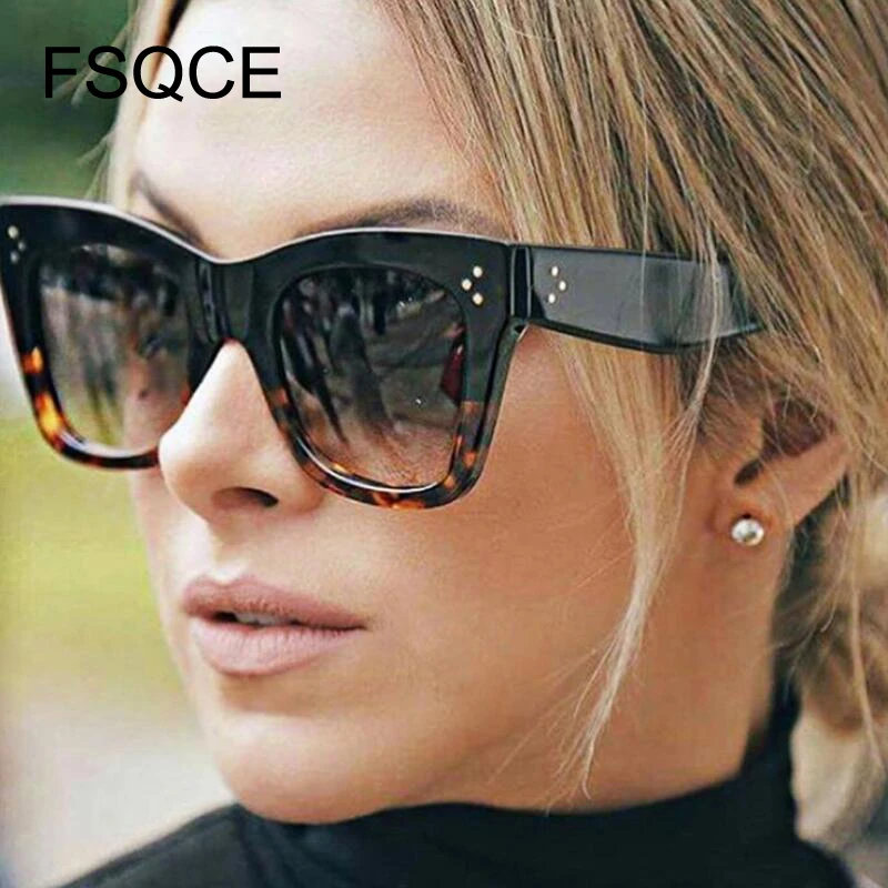 Женские солнцезащитные очки роскошные прямоугольные женские брендовые