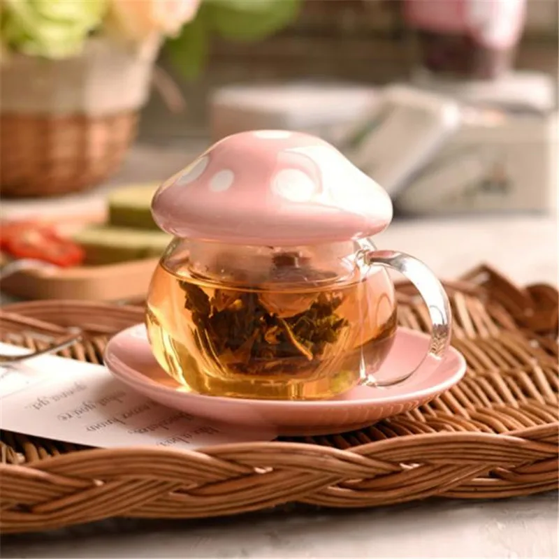 Прозрачная чашка для воды 290 мл молока кофейная чайная бокал вина с крышкой и