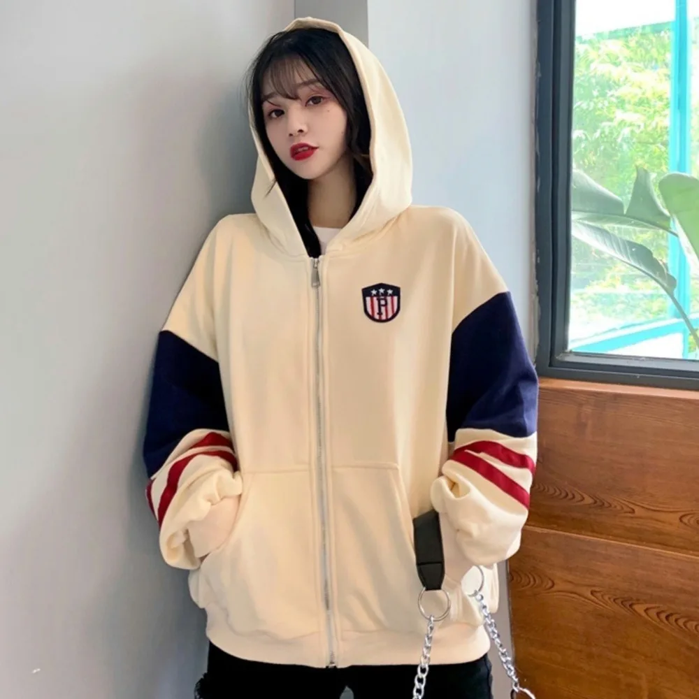 

Женские толстовки 2021 Осенняя тонкая толстовка женская свободная