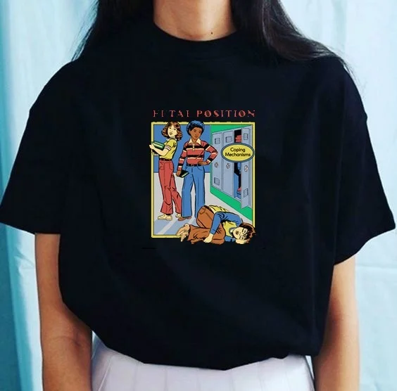 Kuakuayu HJN Cool Alien dubation Club Fashion Devils Music Дженни новые друзья Летние повседневные топы забавная футболка