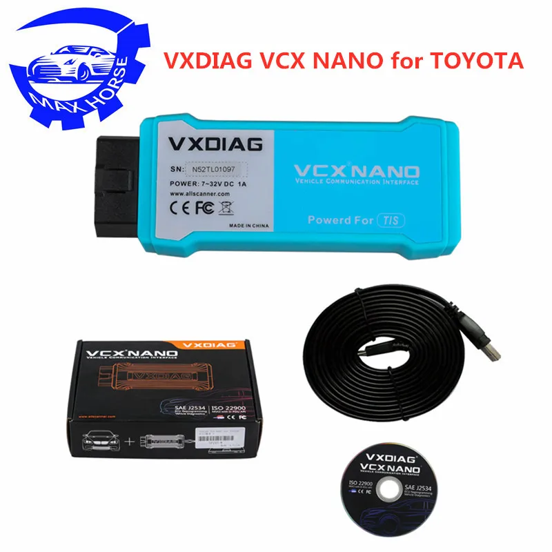 Новинка VXDIAG VCX NANO для toyota TIS Techstream V12.10.019 Совместимость с SAE J2534 WIFI версия Бесплатная