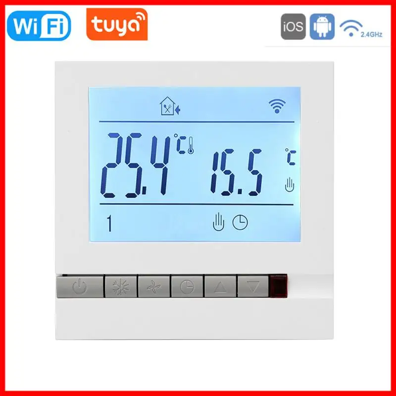 

Tuya Wifi Boiler Smart Switch Water Heater Switches Temperature LCD Programmable Thermostat Controller App Remote Voice Control