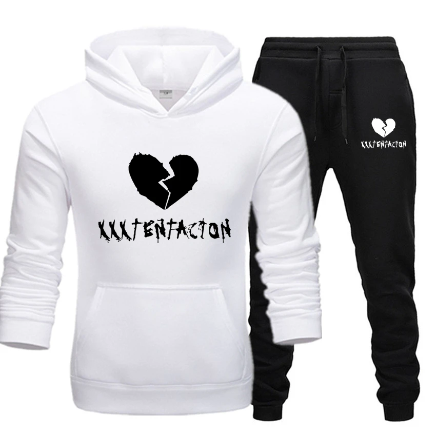 Новинка Осень Зима Xxxtentacion толстовки + брюки Модный повседневный костюм Толстовка