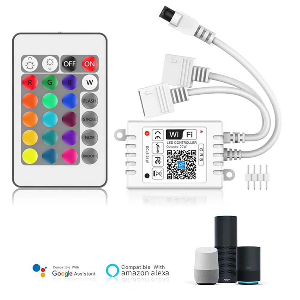 Мини-пульт дистансветодиодный управления светодиодными лентами 24 клавиши WIFI RGB