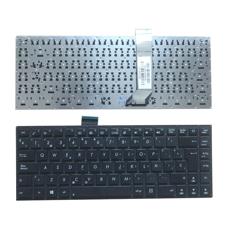 Испанская клавиатура для ноутбука Asus X402C S400CB S400C X402 F402C S400 S400CA x402CA 0KNB0 410ARU00 черная