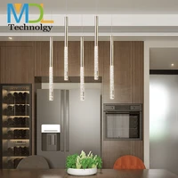 modern simple atmosphere scandinavian led lamp restaurant lamp duplex building villa rotating long chandelier