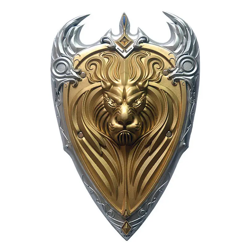 [Забавные] 56 см Моделирование WOW King Llane Лев щит оружие Модель для взрослых и детей