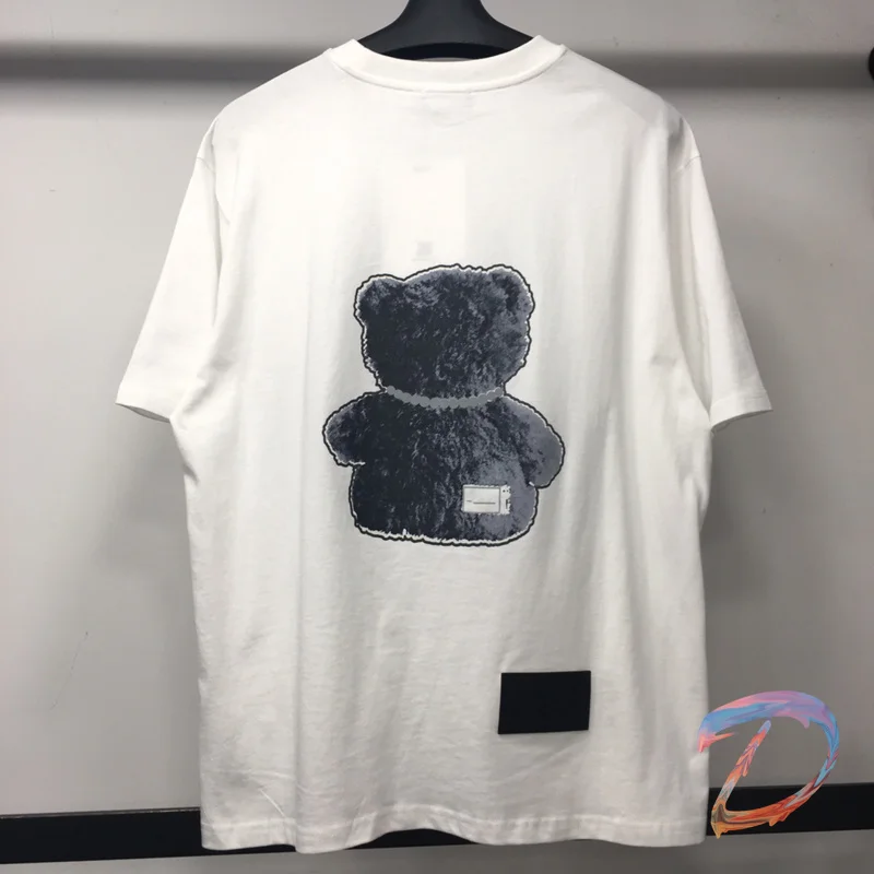 

Summer 3M Reflective WE11DONE Bear T-shirt Men Women High Quality Round Neck Loose Tees We11done Fashion Hot Sale T Shirts