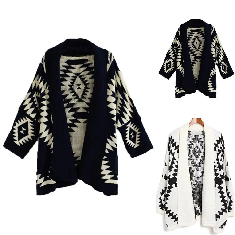 

Women Long Sleeve Knitted Cardigans Autumn Witer Casual Sweater Coat