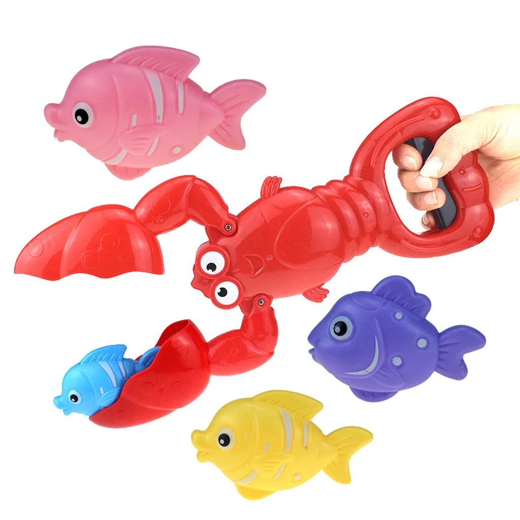 

Child Bath Toy Bathroom Various Marine Life Manipulator Gobble Early Educational Water Toy Baby Kid Game Gift High Quality New