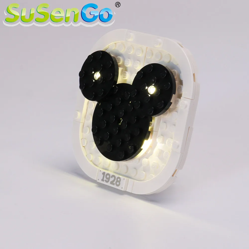 SuSenGo светодиодный световой набор для идей Steamboat Willie строительные блоки комплект освещения совместим с 21317(модель в комплект не входит
