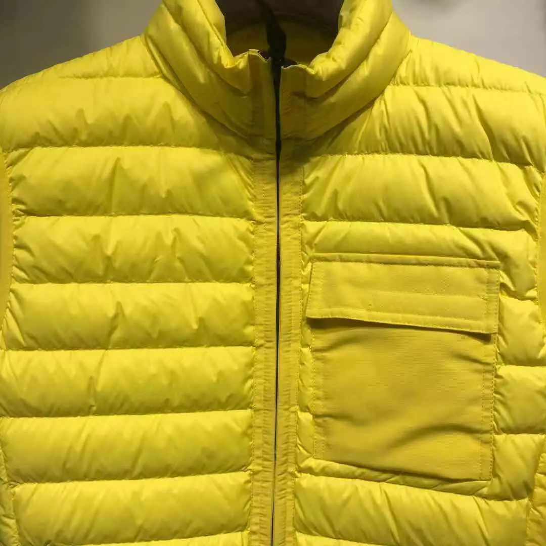 Жилет мужской с компасом Модный повседневный приталенный пуховой жилет без