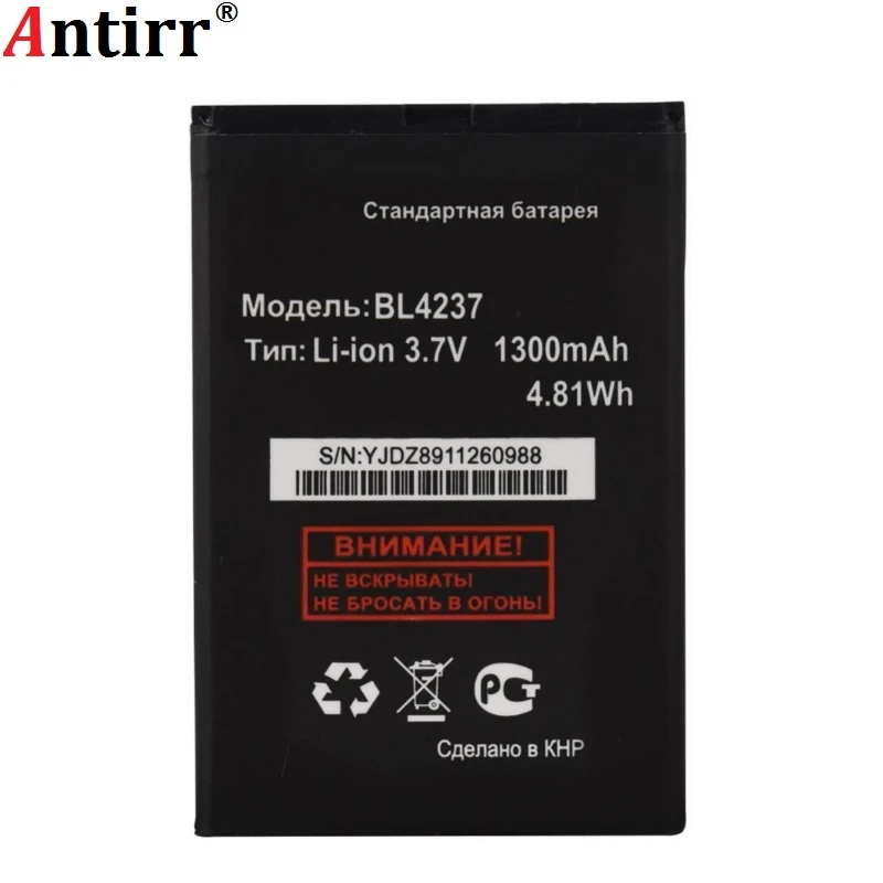 

Antirr BL4237 BL 4237 Battery For Fly IQ430 IQ245 IQ246 High Quality Mobile Phone Rechargeable Bateria 1300mAh Accumulator