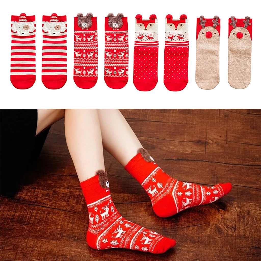 

Ladies Christmas Socks Novelty Socks Warm Cotton Christmas Gifts
