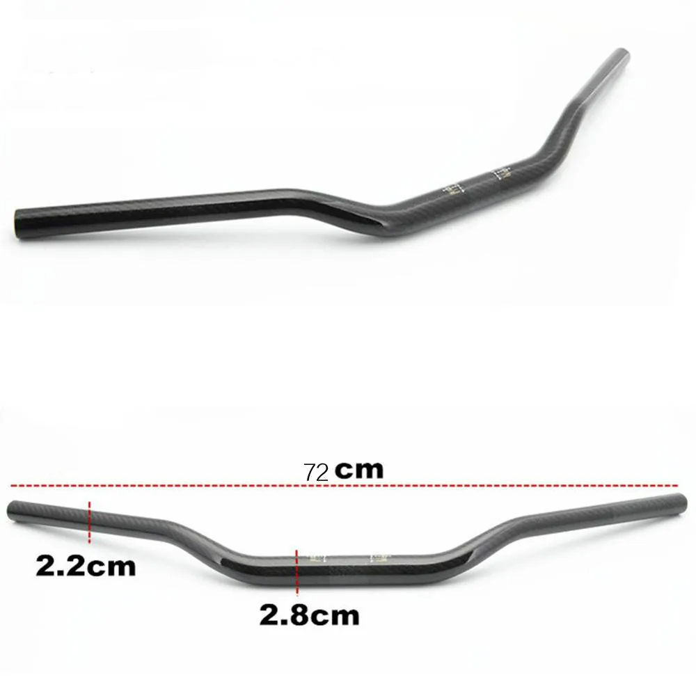 Мотоциклетный руль 28 мм 72 см выхлопной трубы из углеродного волокна для Xmax 300 KTM Duke