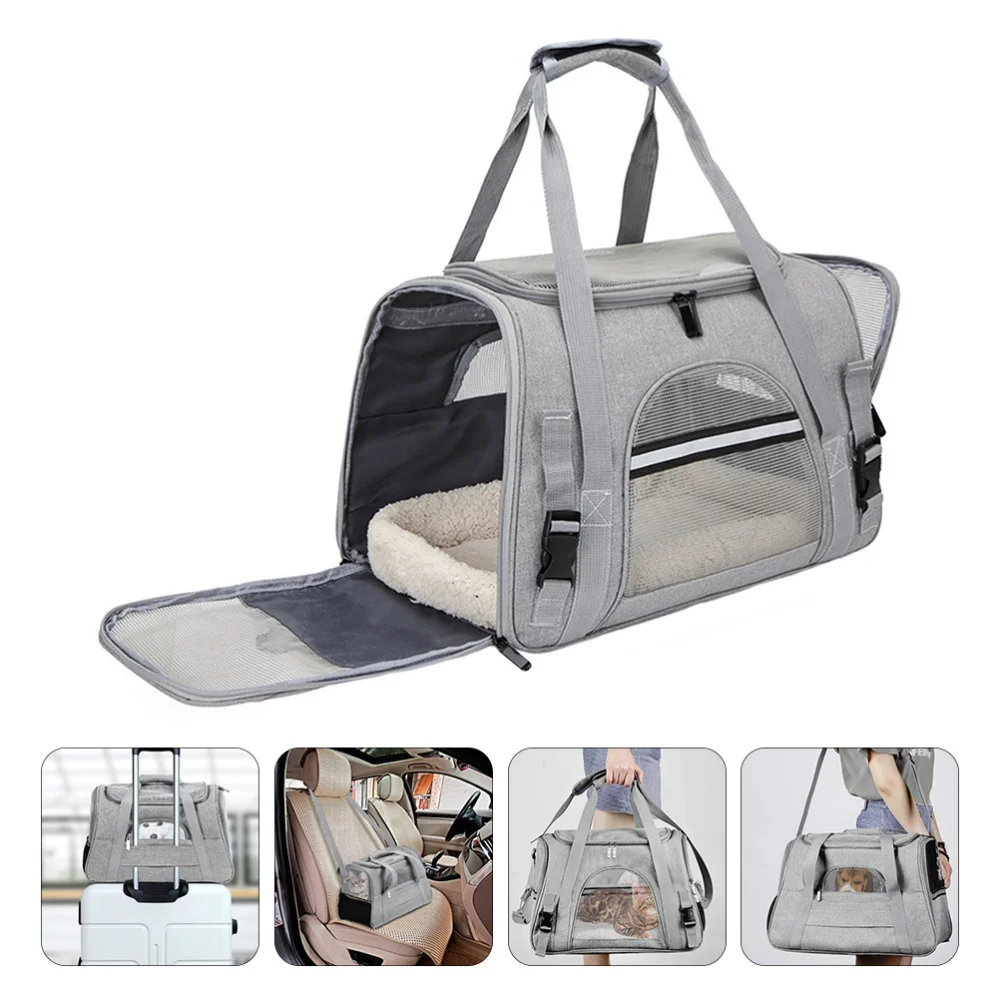 

Pet Travel Carrier Bag Cat Dog Carrier Mesh Breathable Collapsible Puppy Carrier