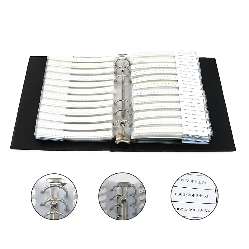 4500 шт. 0603 SMD конденсатор с алюминиевой крышкой книга образцами 90 значения в каждой