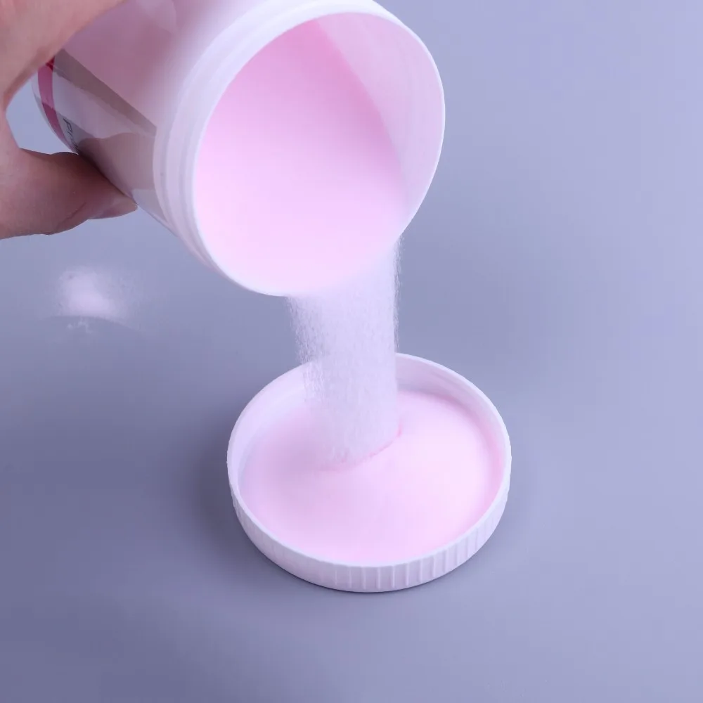 Набор акриловых порошков для ногтей глиттер прозрачный белый розовый 3D пудра