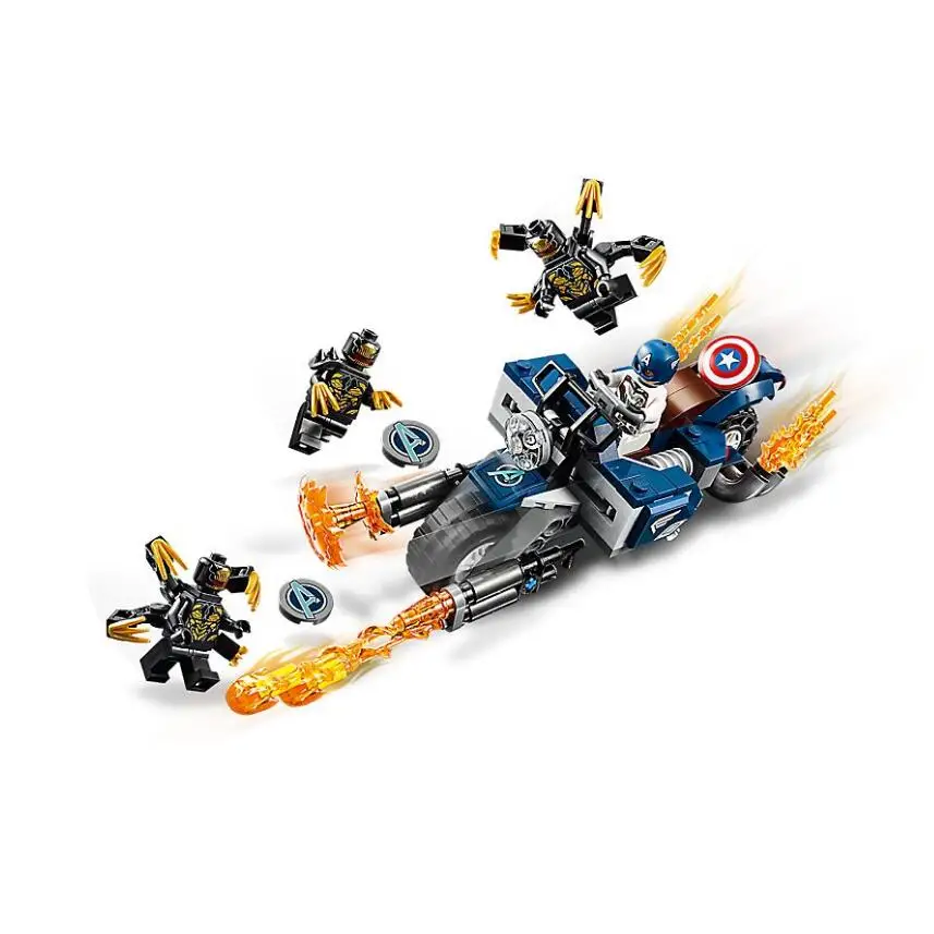 Bela 11258 Marvel Супер Герои серии Капитан Америка outtriders атака игрушки Строительные кирпичи блоки 76123 76124 76125 76126 76131 - Цвет: 11258