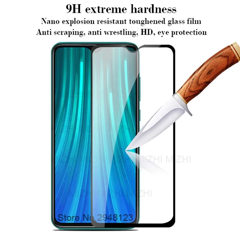 Защитное стекло закаленное для xiaomi redmi note 8 pro/8 pro | Мобильные телефоны и аксессуары
