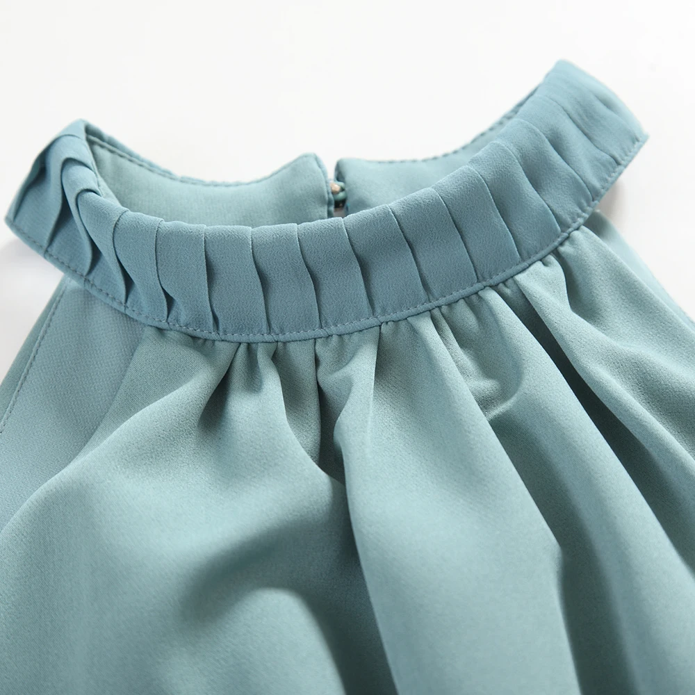 Топ 2019 летний женский Модный укороченный топ сексуальный зеленый сарафан