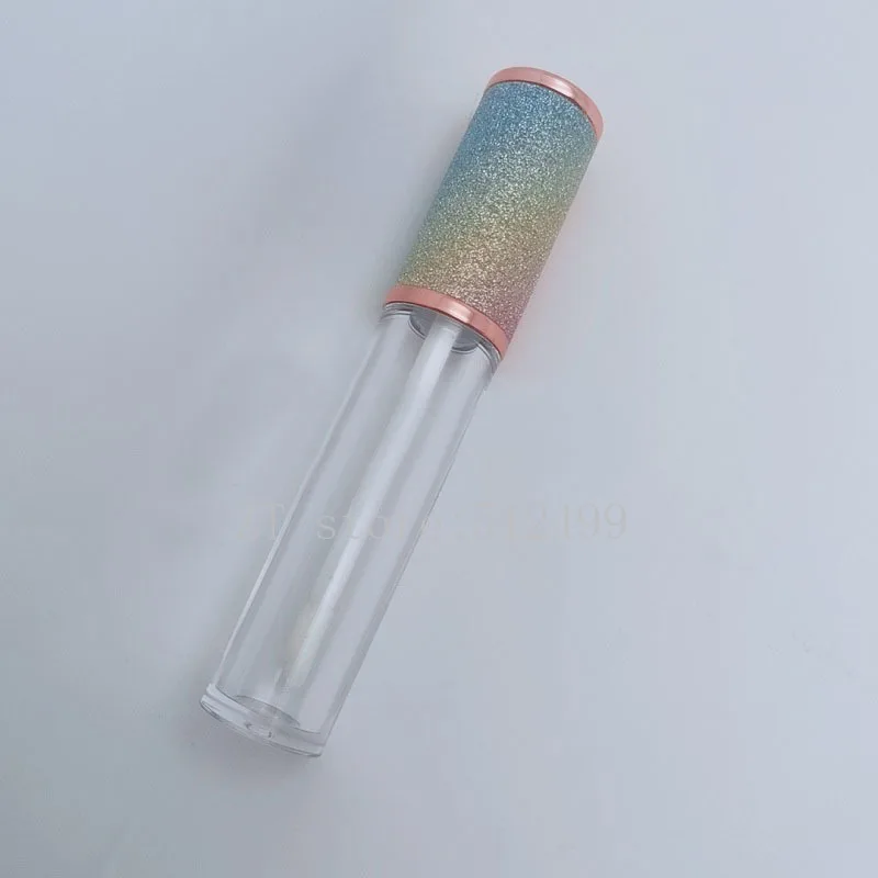 25 шт. 5 мл пустая Радужная цветная крышка прозрачная портативная трубка блеск для