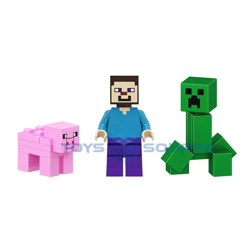 

The First Night With My World Action Figures Bricks Model Building Blocks Set Gifts Educational Toys For Children