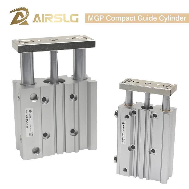 

MGP Compact guide cylinder Thin Three axis air pneumatic cylinder with guide rod MGPM50-25Z MGPM50-50Z MGPL50-25Z MGPL50-50Z-A93