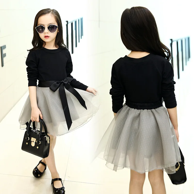 

New 2018 Girls Spring Cotton Korea Long-Sleeved T Shirt+Tutu Skirts Two Piece Set Suits For Gilrls Children's Clothing Sets 33