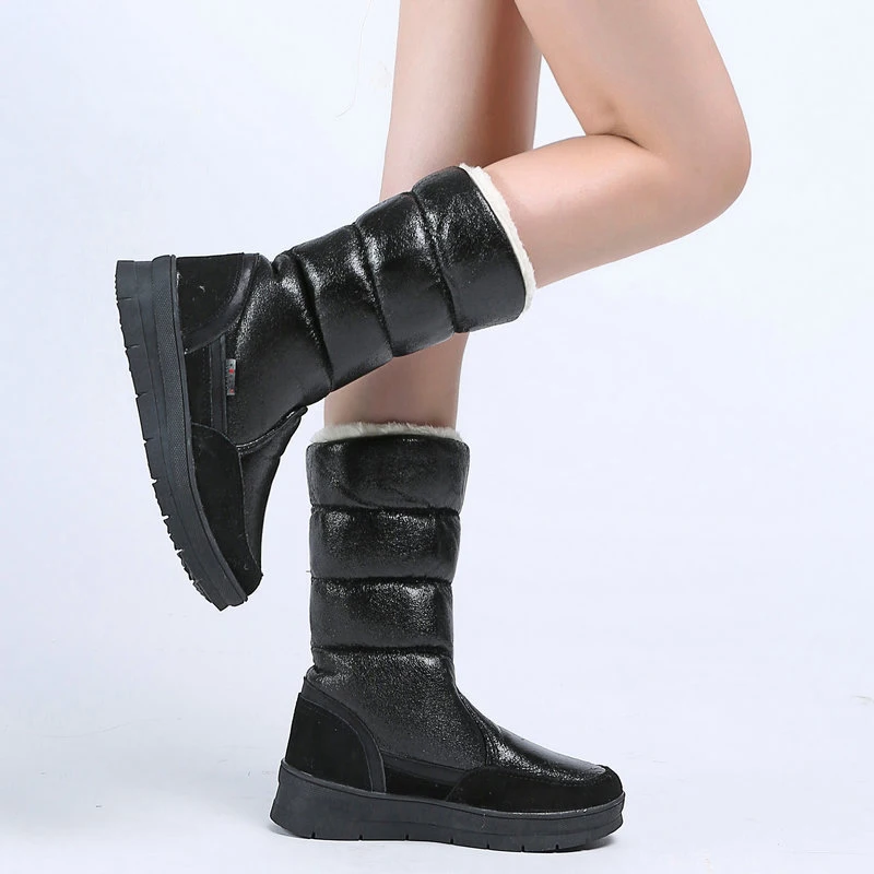 

Women Snow Boots Winter Waterproof Warm Plush Platform Boots Shoes Snow Boots Winter for Women New Fashion Booties Botas Mujer