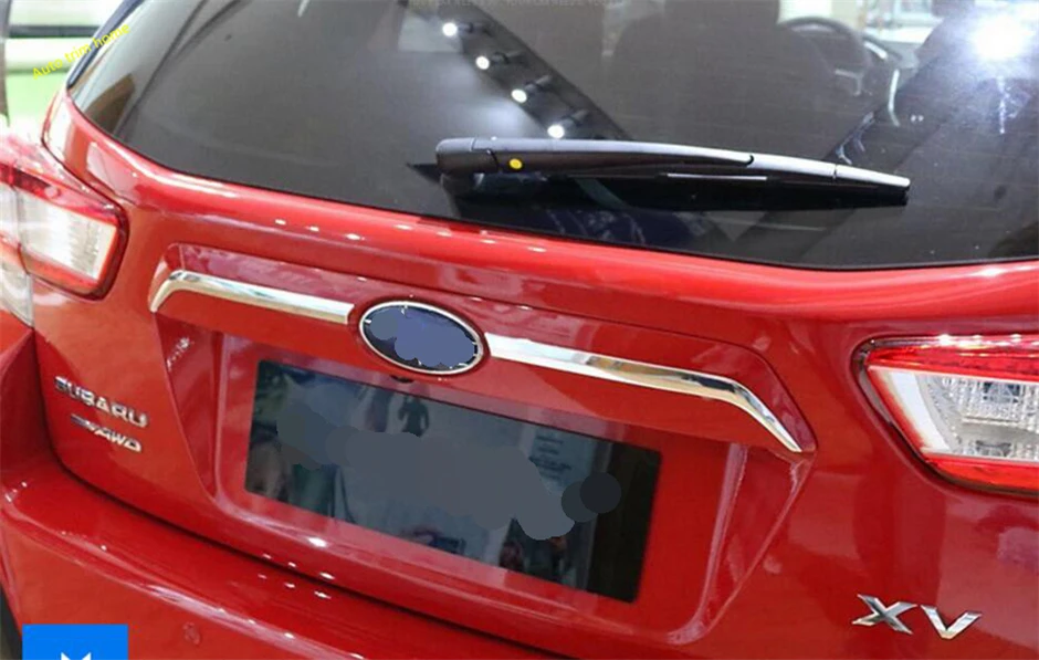 

Rear Trunk Tailgate Door Tail Protection Cover Trim For Subaru XV Crosstrek 2017 - 2021 ABS Chrome